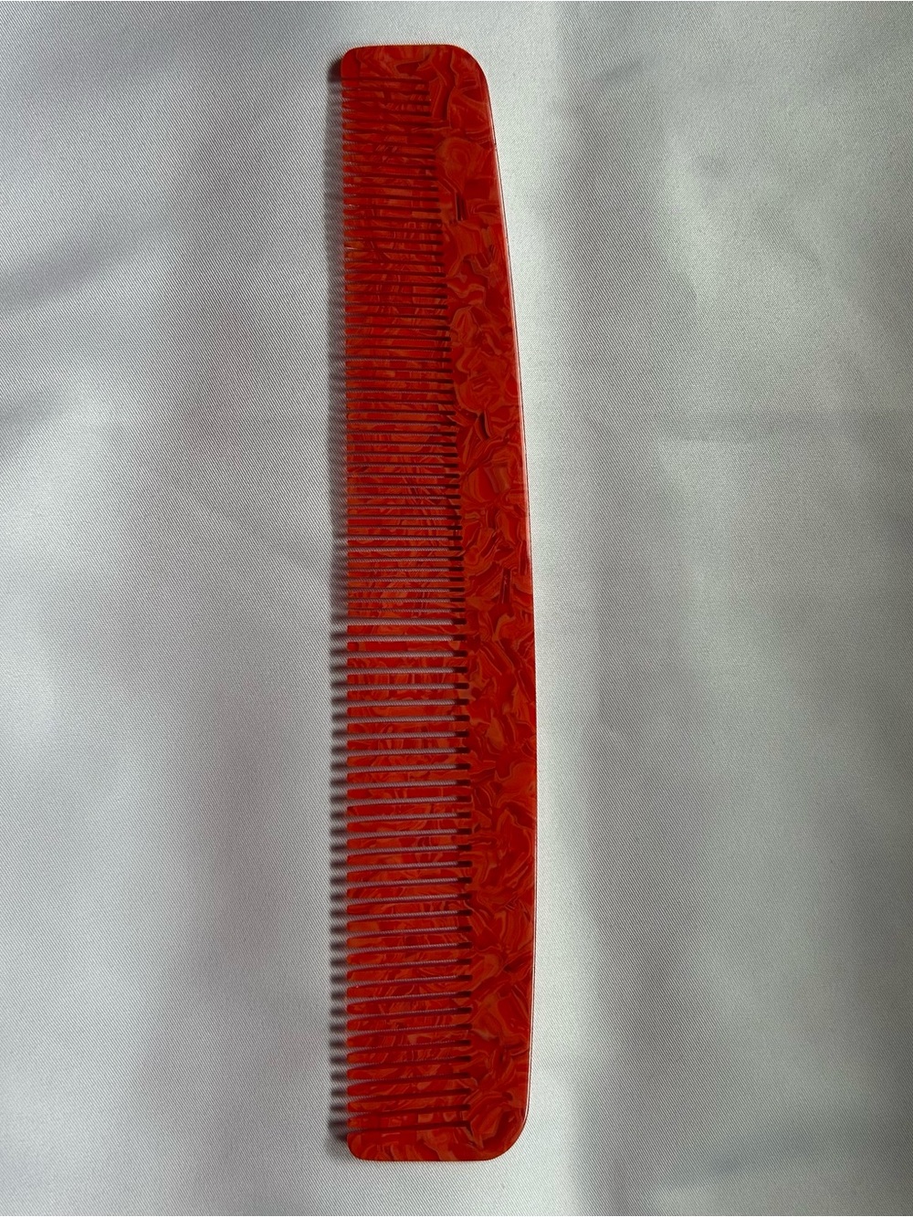 MACHETE No. 1 Comb in Poppy - Marbled Italian Acetate 9” Women's Comb